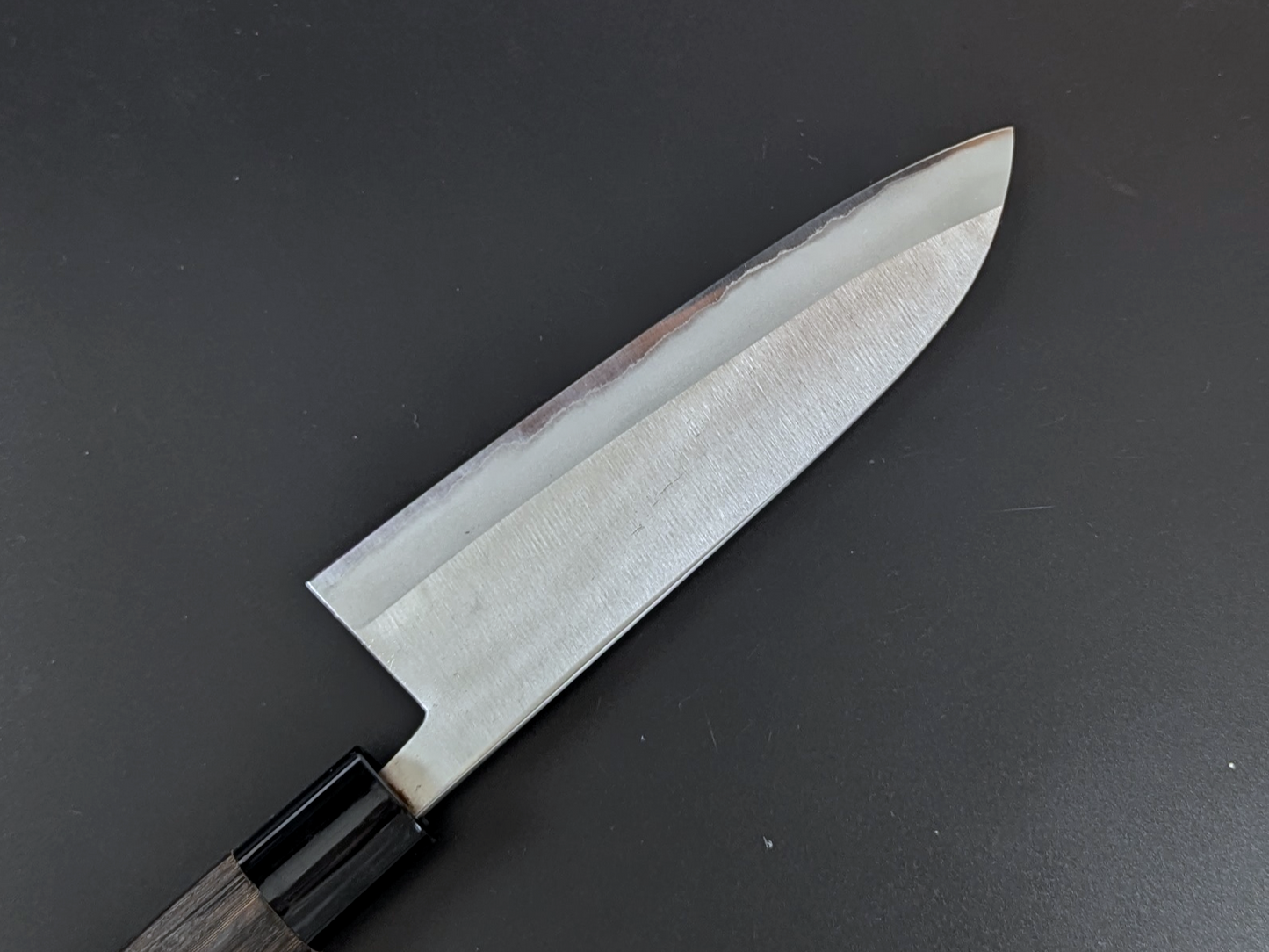 Sadamasa Stainless Clad Aogami #2 Migaki Santoku 165mm
