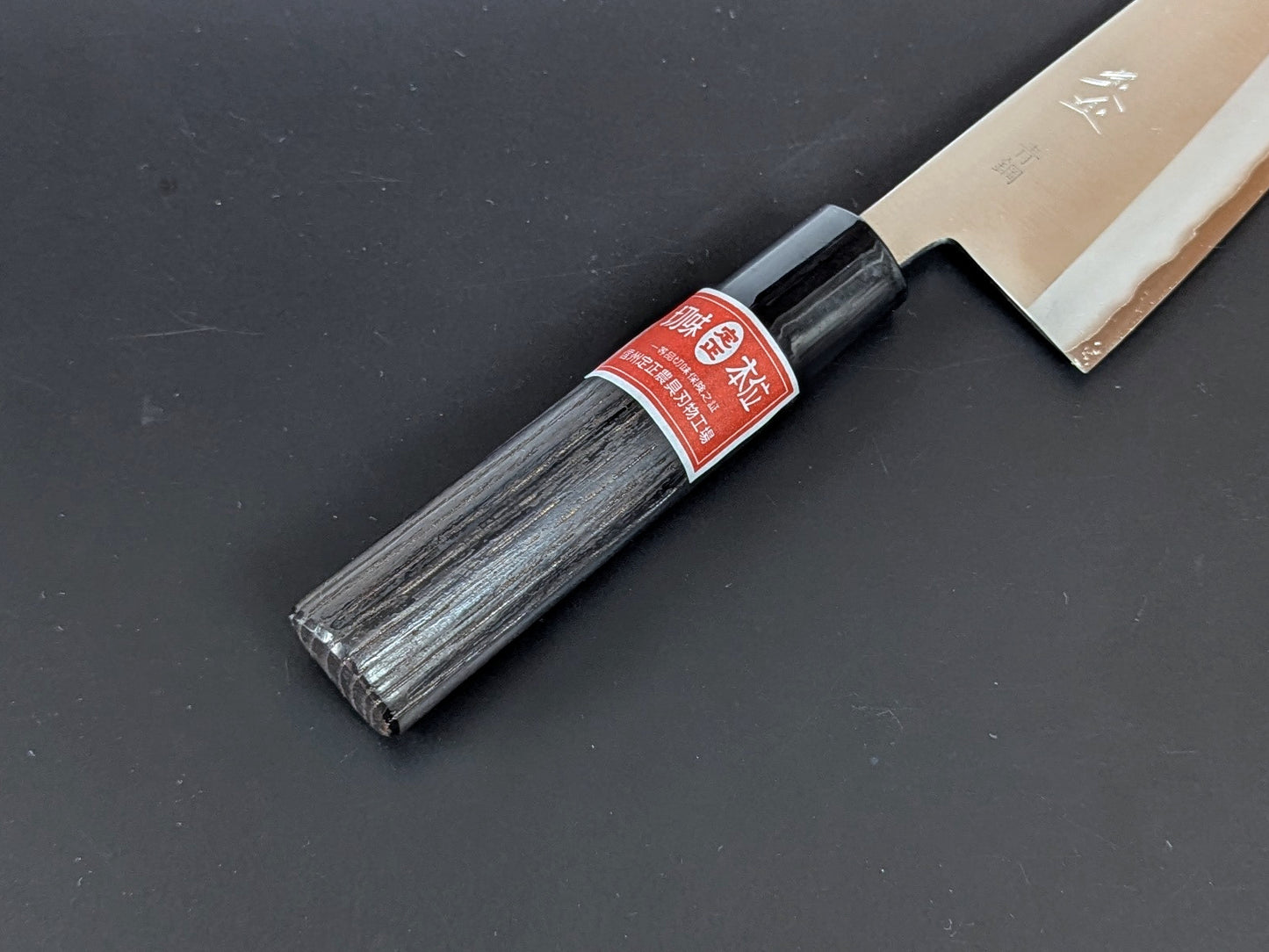 Sadamasa Stainless Clad Aogami #2 Migaki Kiritsuke Santoku 165mm
