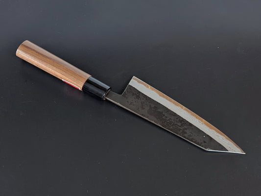 Sadamasa Damascus Aogami #2 Kurouchi Kiritsuke Santoku 165mm