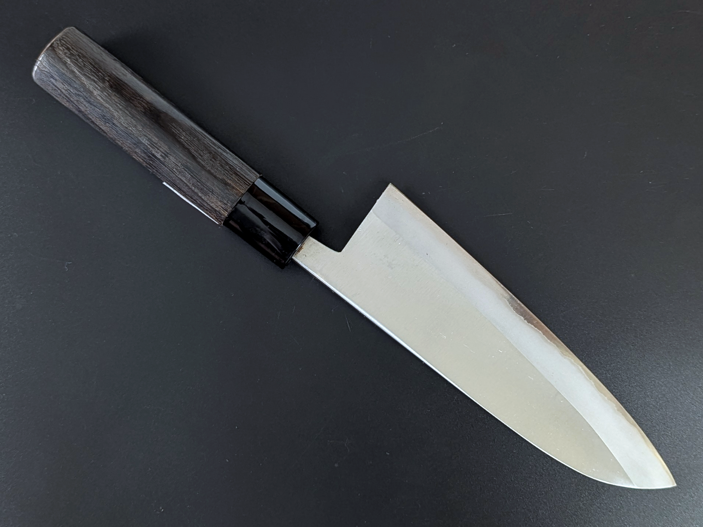 Sadamasa Stainless Clad Aogami #2 Migaki Santoku 165mm