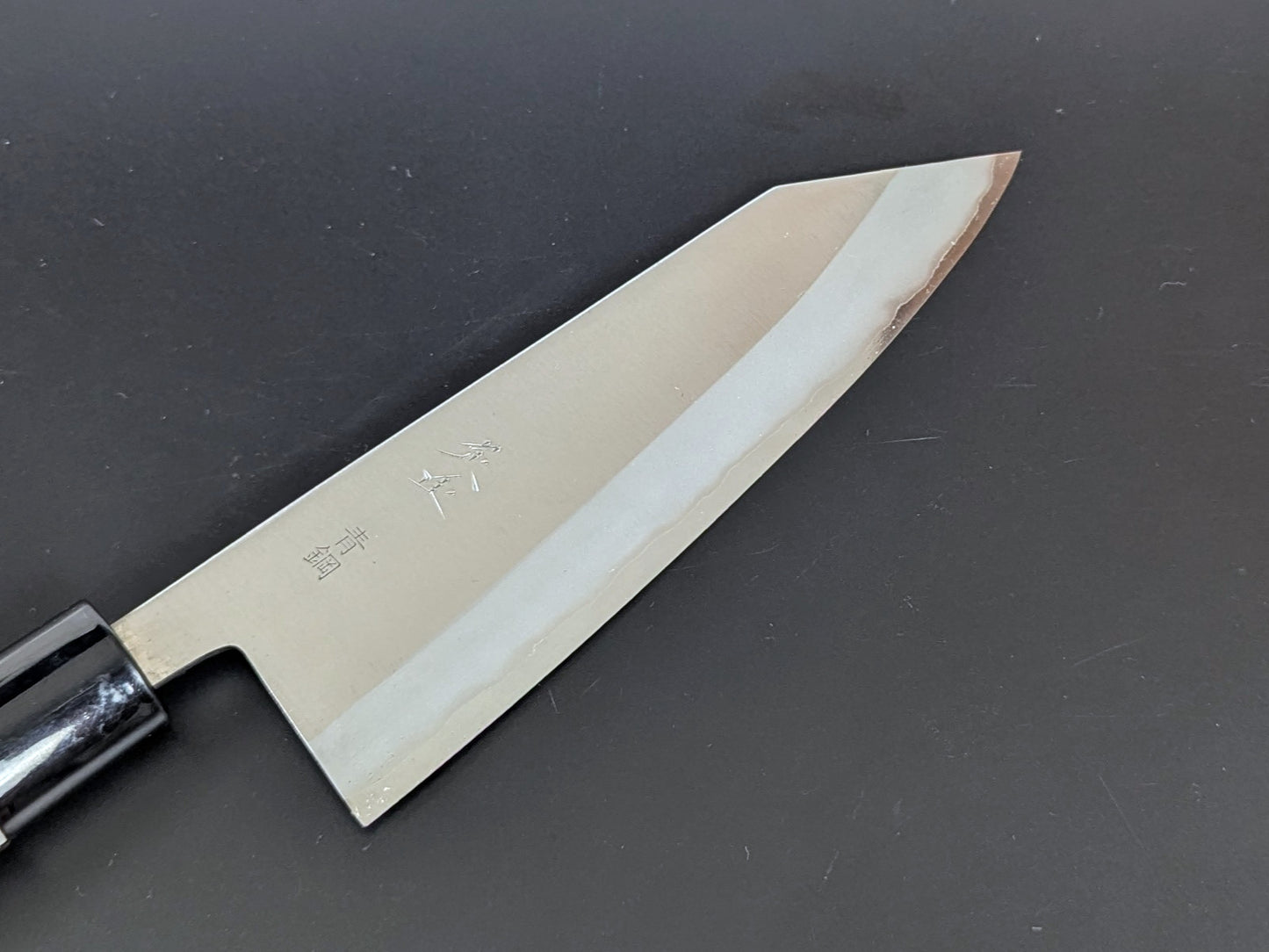 Sadamasa Stainless Clad Aogami #2 Migaki Kiritsuke Santoku 165mm