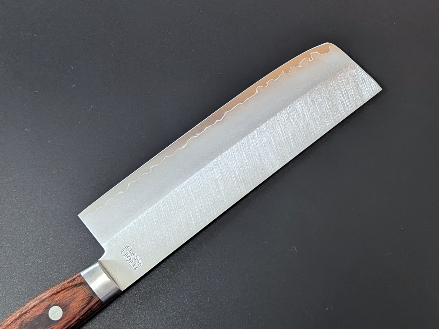 Yoshihiro VG1 Nakiri 160mm (6.29in) Mahogany Plywood Handle