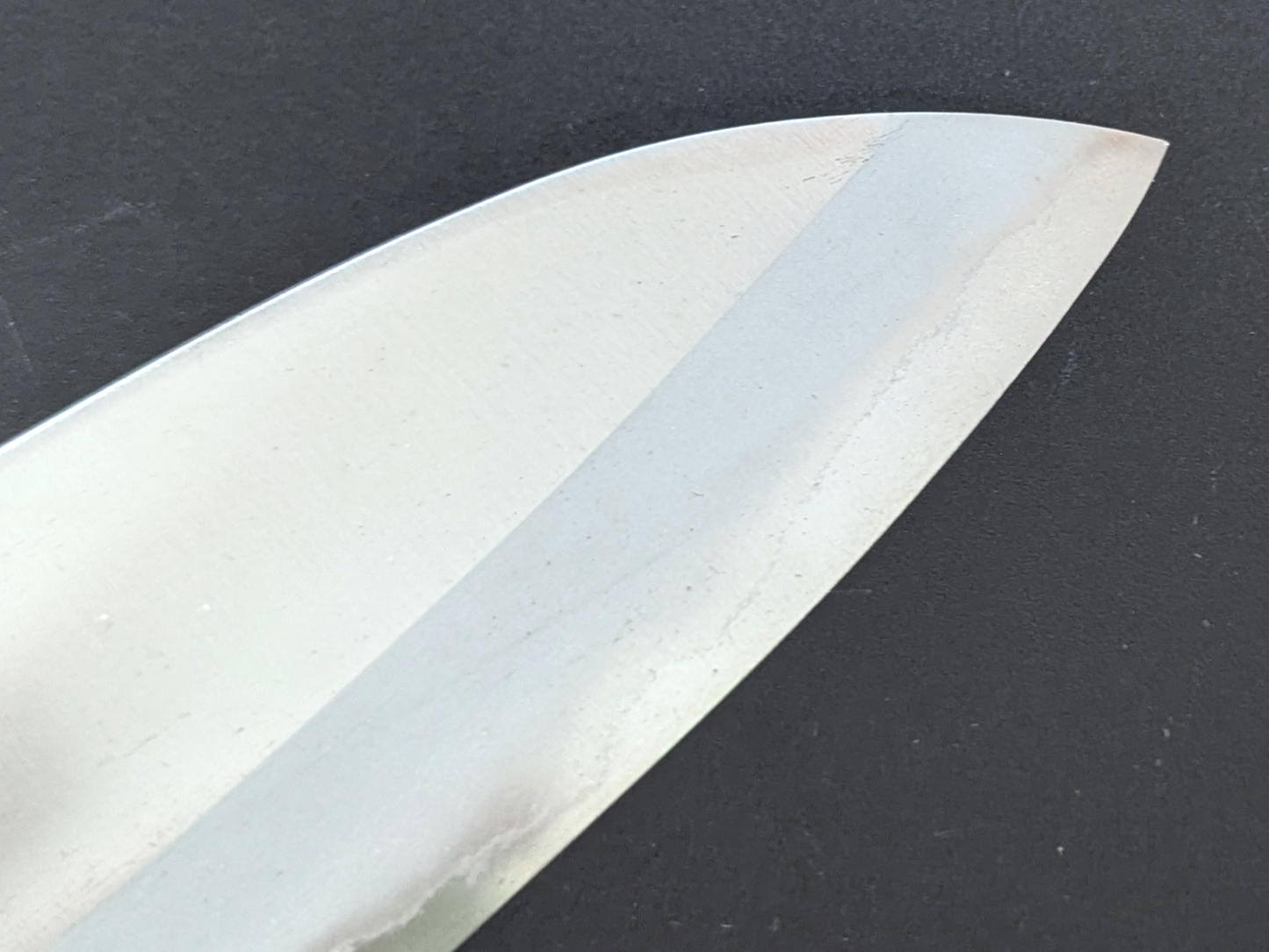Sadamasa Stainless Clad Aogami #2 Migaki Santoku 165mm
