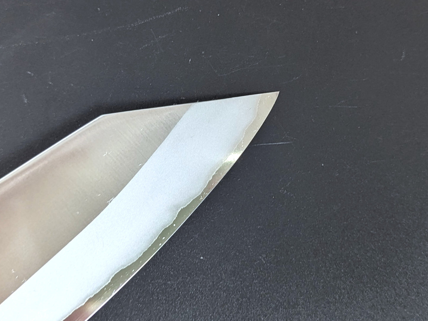 Sadamasa Stainless Clad Aogami #2 Migaki Kiritsuke Santoku 165mm