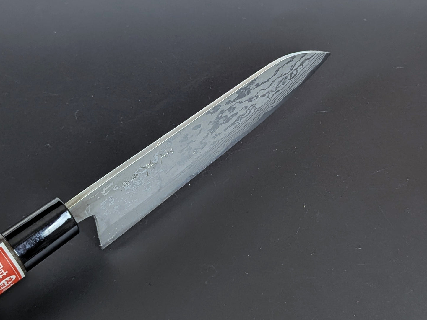 Sadamasa Damasco Aogami #2 Migaki Santoku 165mm