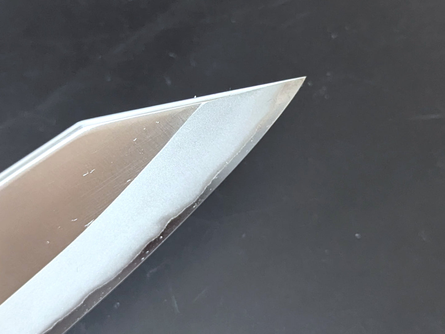 Sadamasa Stainless Clad Aogami #2 Migaki Kiritsuke Santoku 165mm