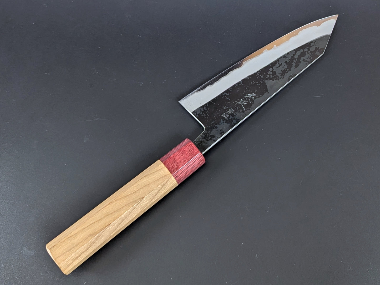 Yuuwa Aogami #2 Kurouchi Santoku 165mm (6.49in) Cherry Handle