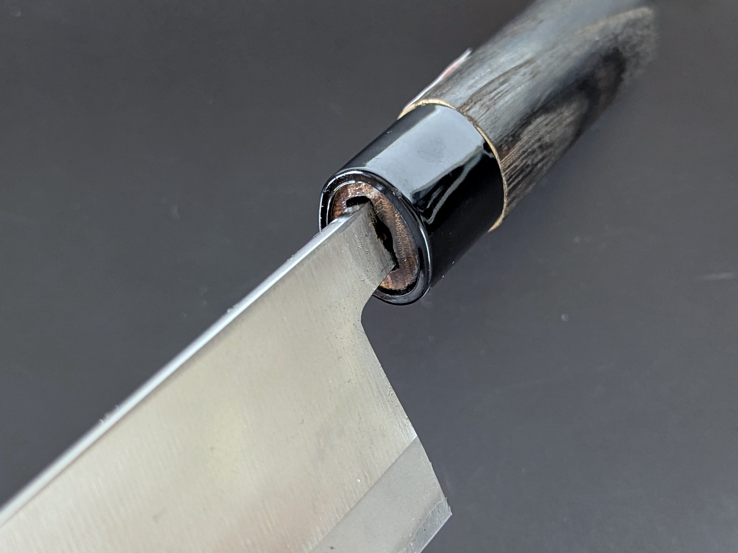 Sadamasa Stainless Clad Aogami #2 Migaki Santoku 165mm