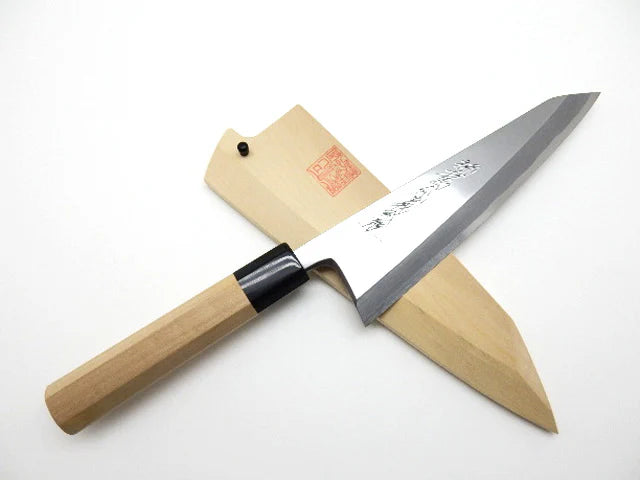 Goh Umanosuke Yoshihiro Shirogami #2 Garasaki (Boning) Knife Magnolia Handle