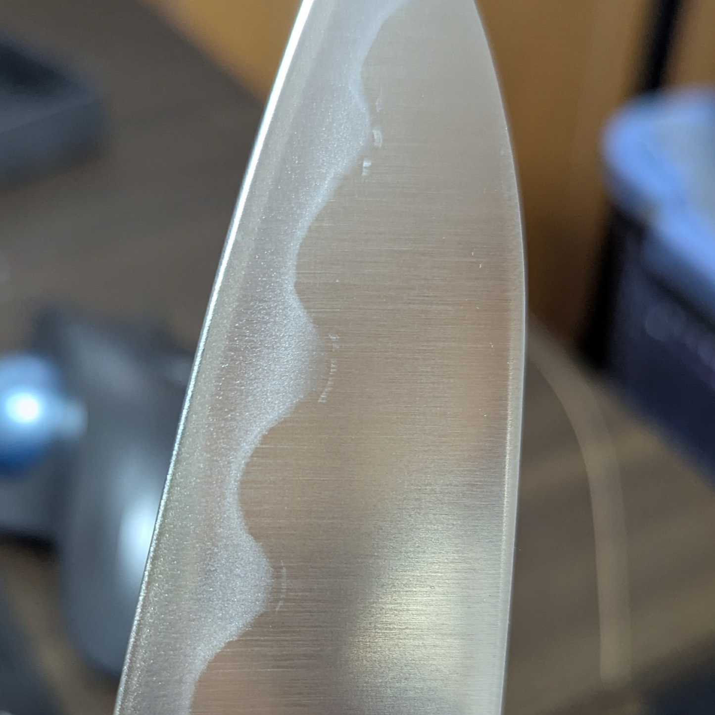 Inoguchi Ginsan Wave Gyuto Black Plywood Handle