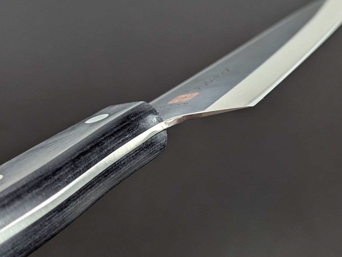 Inoguchi AUS8 Suji Gyuto 200mm Black Plywood Handle