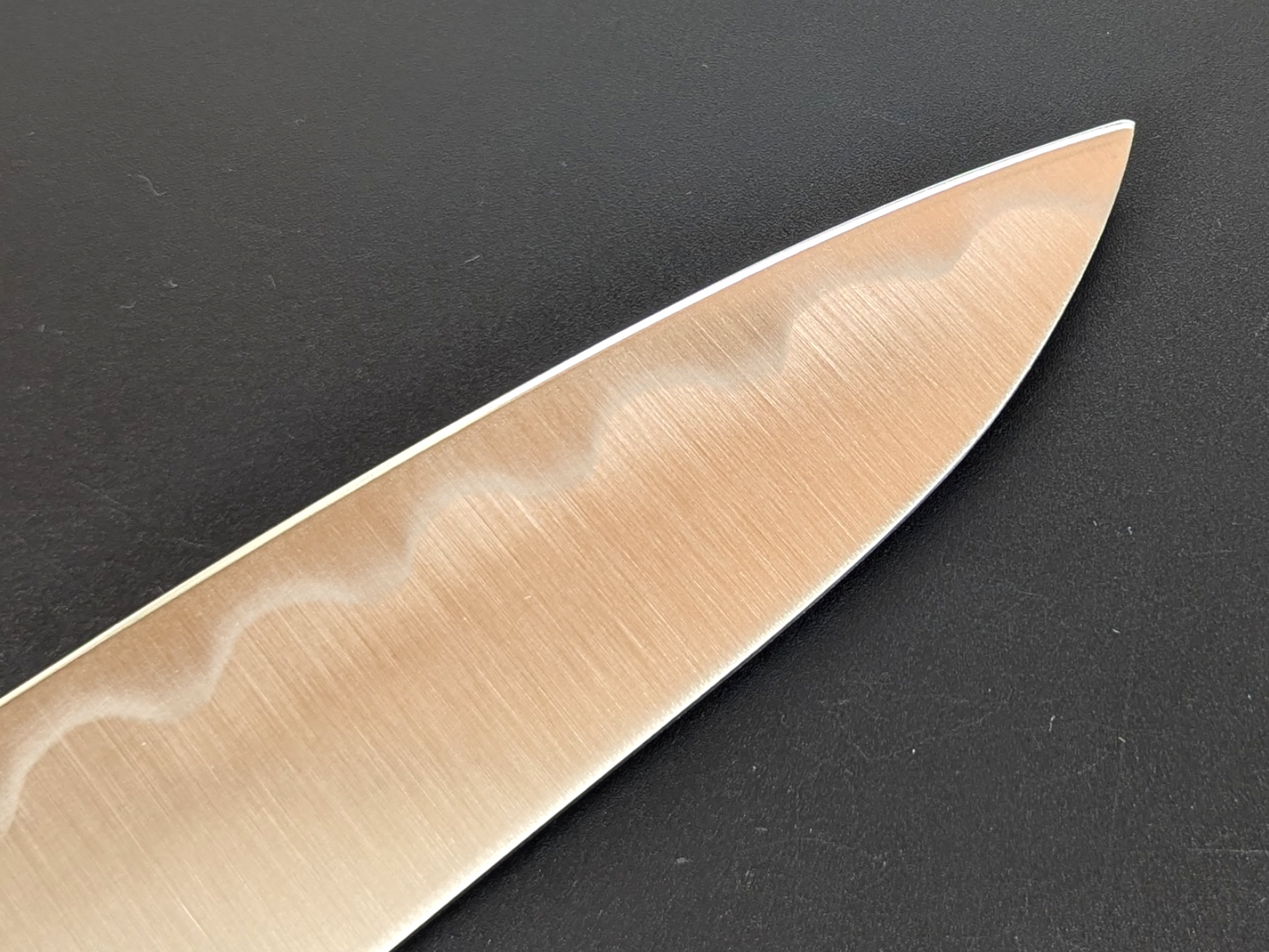 Inoguchi Ginsan Wave Gyuto Black Plywood Handle