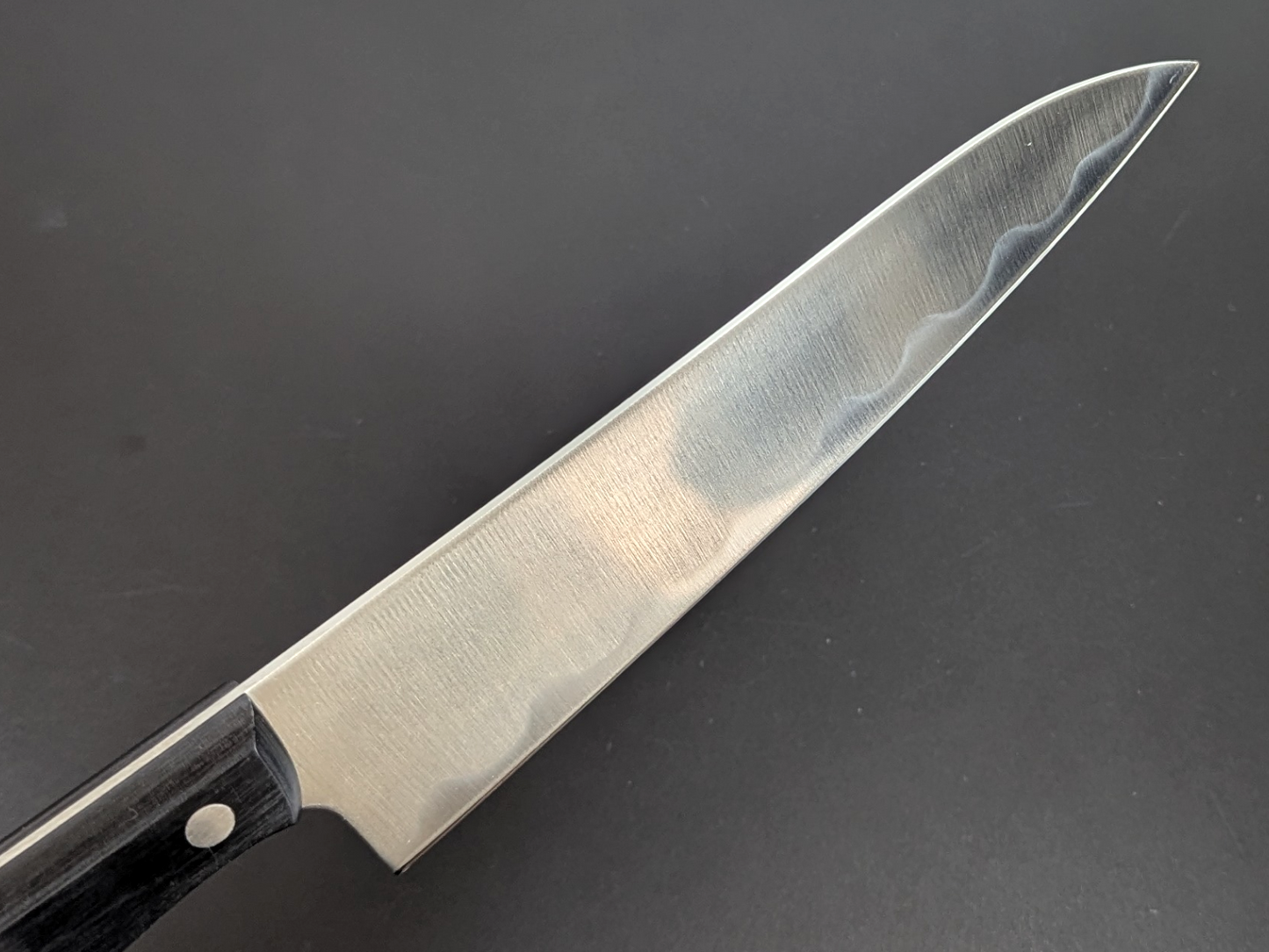 Inoguchi Ginsan Wave Gyuto Black Plywood Handle