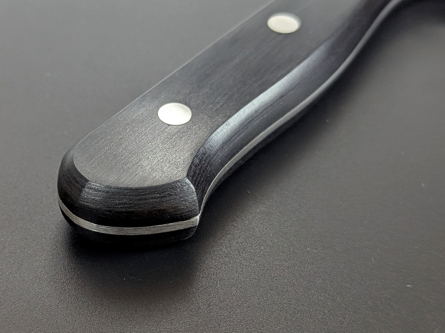 Inoguchi Ginsan Wave Gyuto Black Plywood Handle