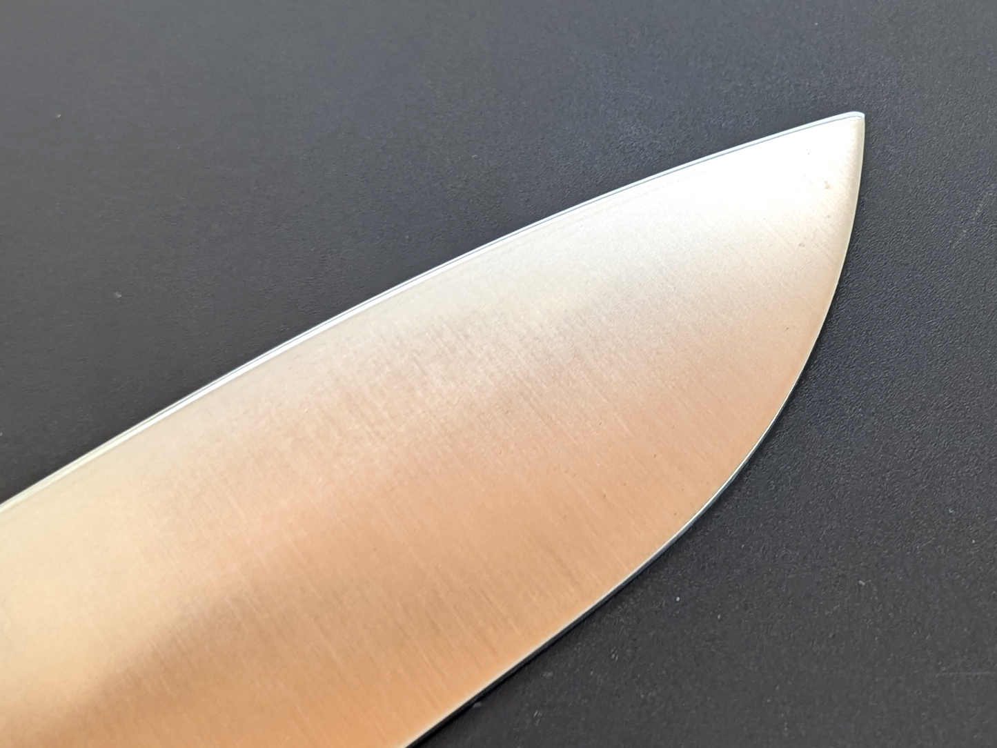 Inoguchi Ginsan Santoku Bolster Black Plywood Handle Color Engraving