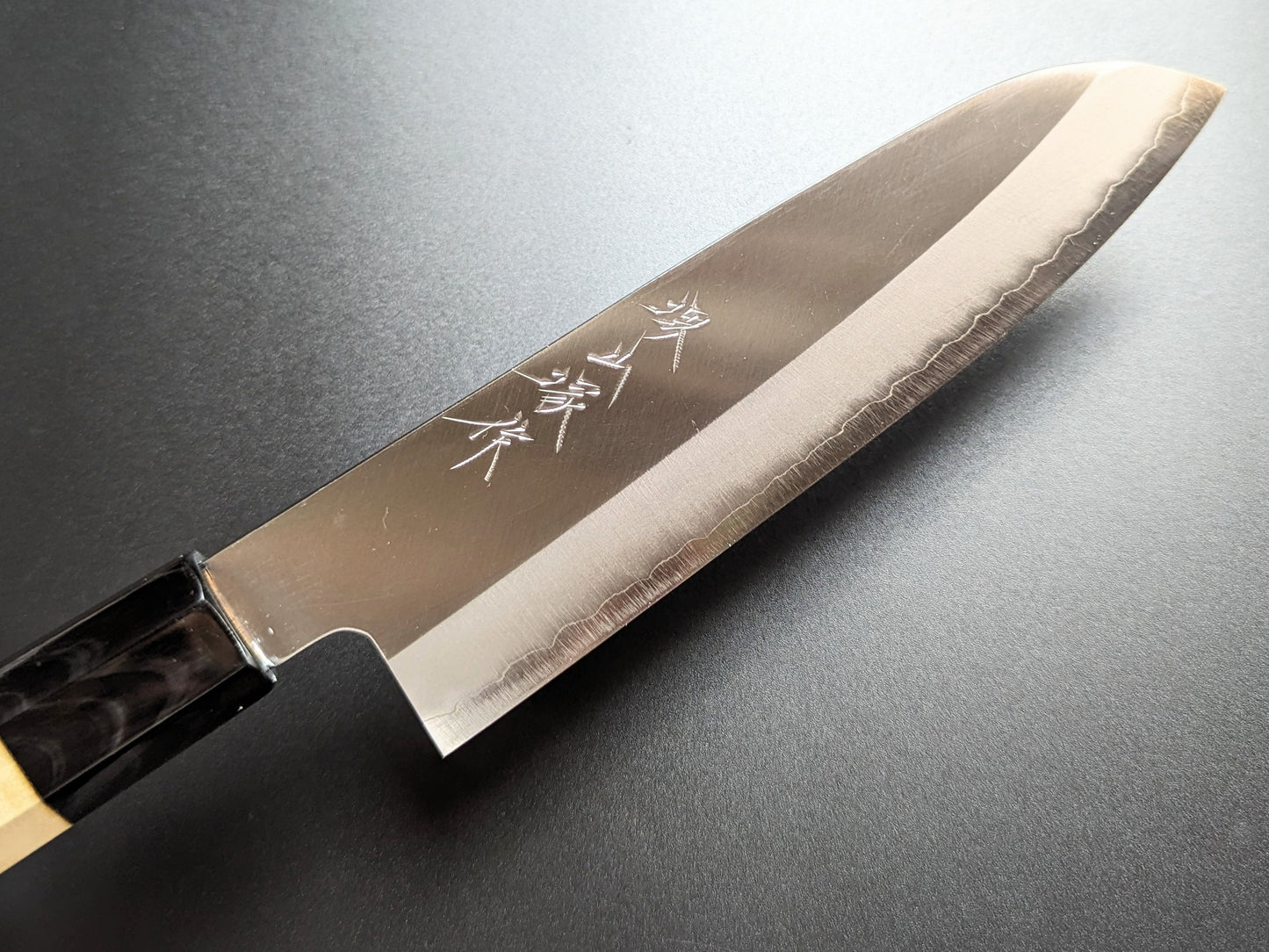 Yamatsuka Hamono Ginsan Stainless Steel Kasumi Santoku 180mm