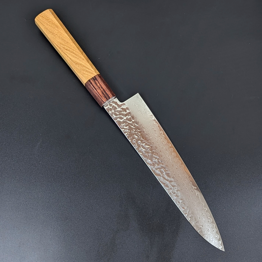Sakai Takayuki VG10 Tsuchime Damascus Gyuto, Zelkova Handle