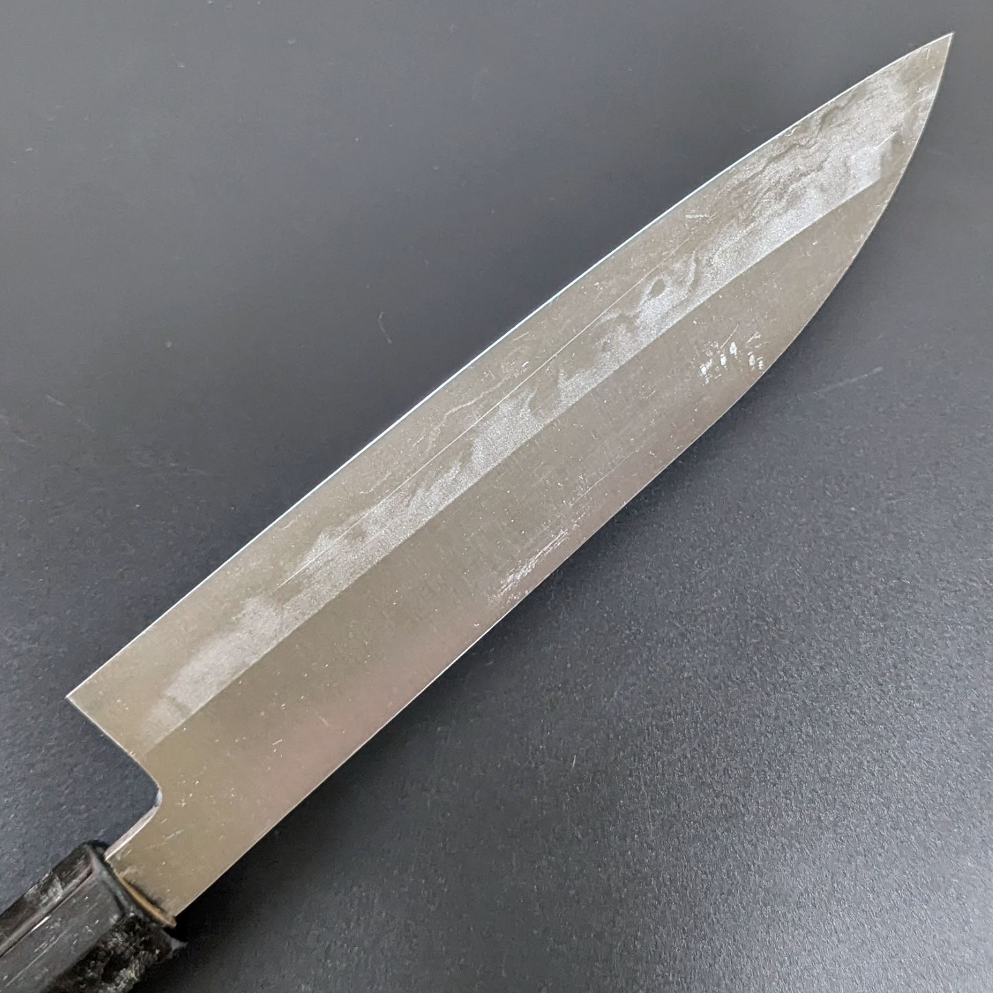 Yamamoto Sukenaga Tamahagane Hamon Santoku 185mm Magnolia Handle