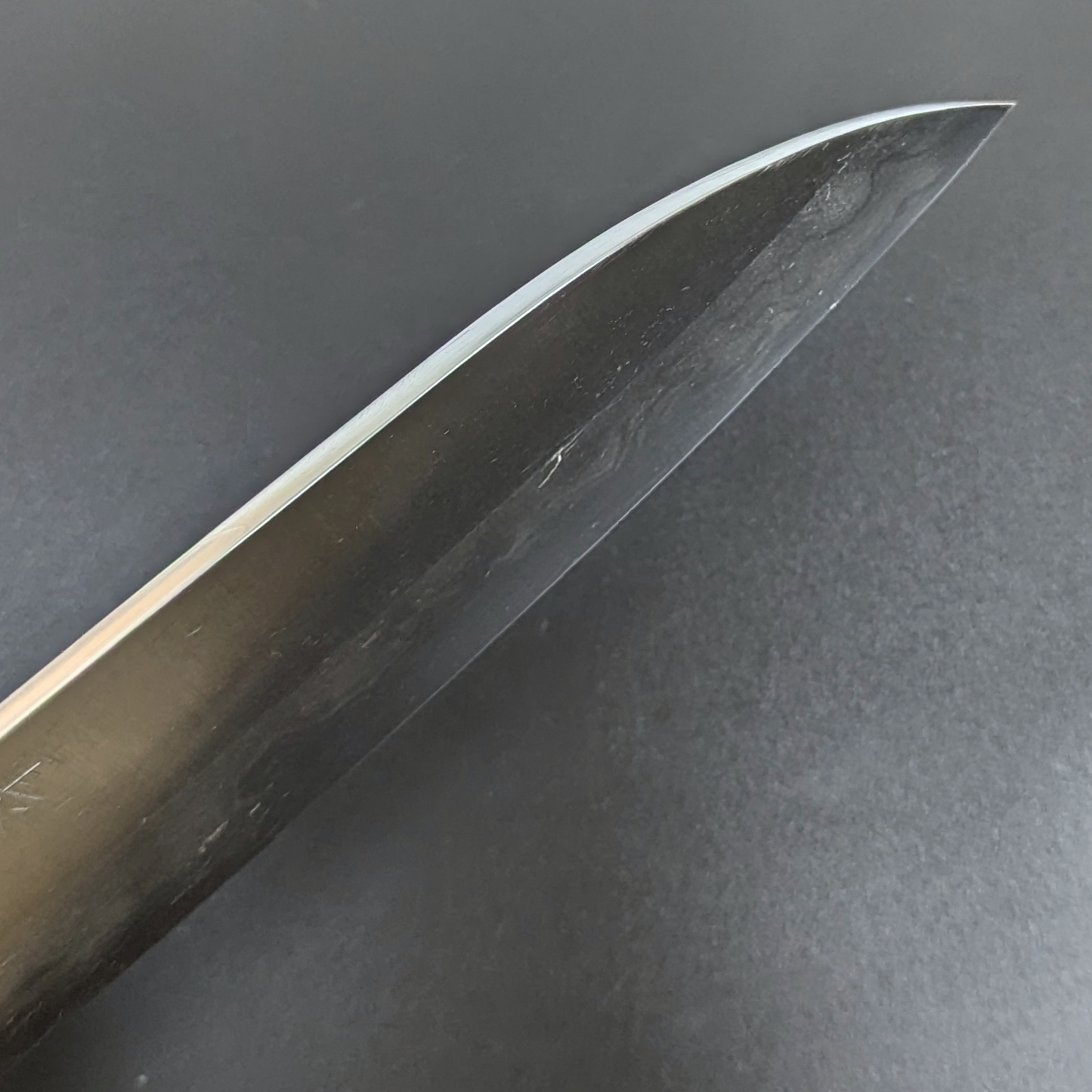 Yamamoto Sukenaga Tamahagane Hamon Santoku 185mm Magnolia Handle