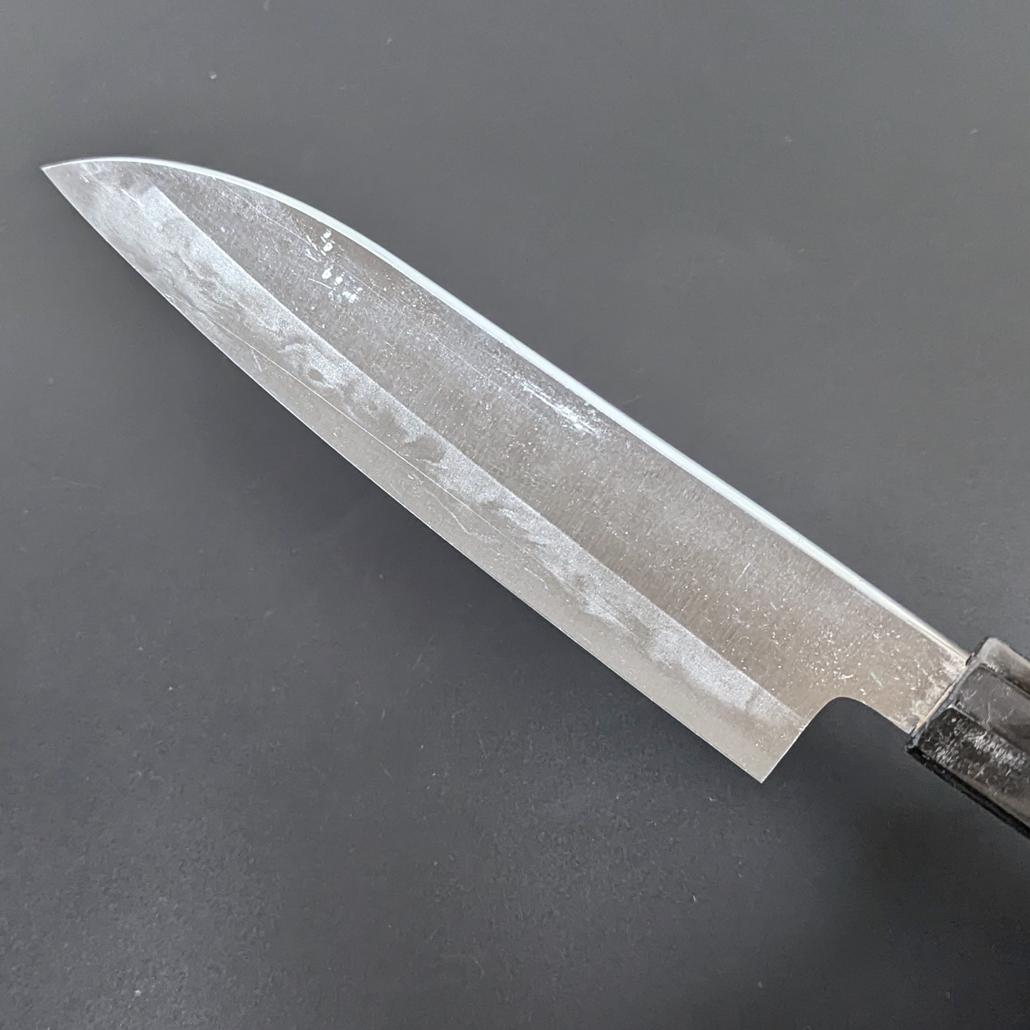 Yamamoto Sukenaga Tamahagane Hamon Santoku 185mm Magnolia Handle