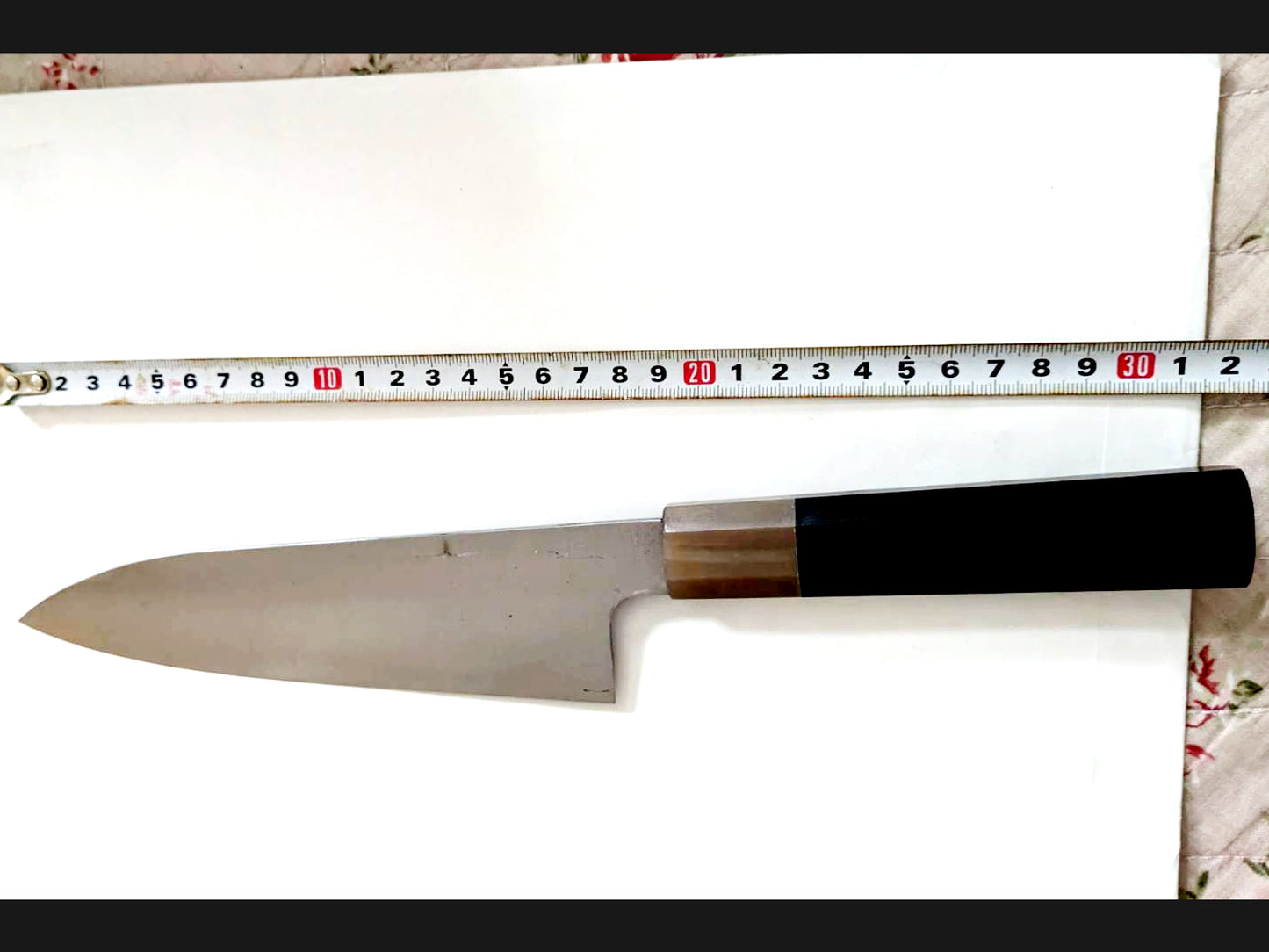 Sukenaga Yamamoto Tamahagane Medium Santoku 180mm Rosewood Handle