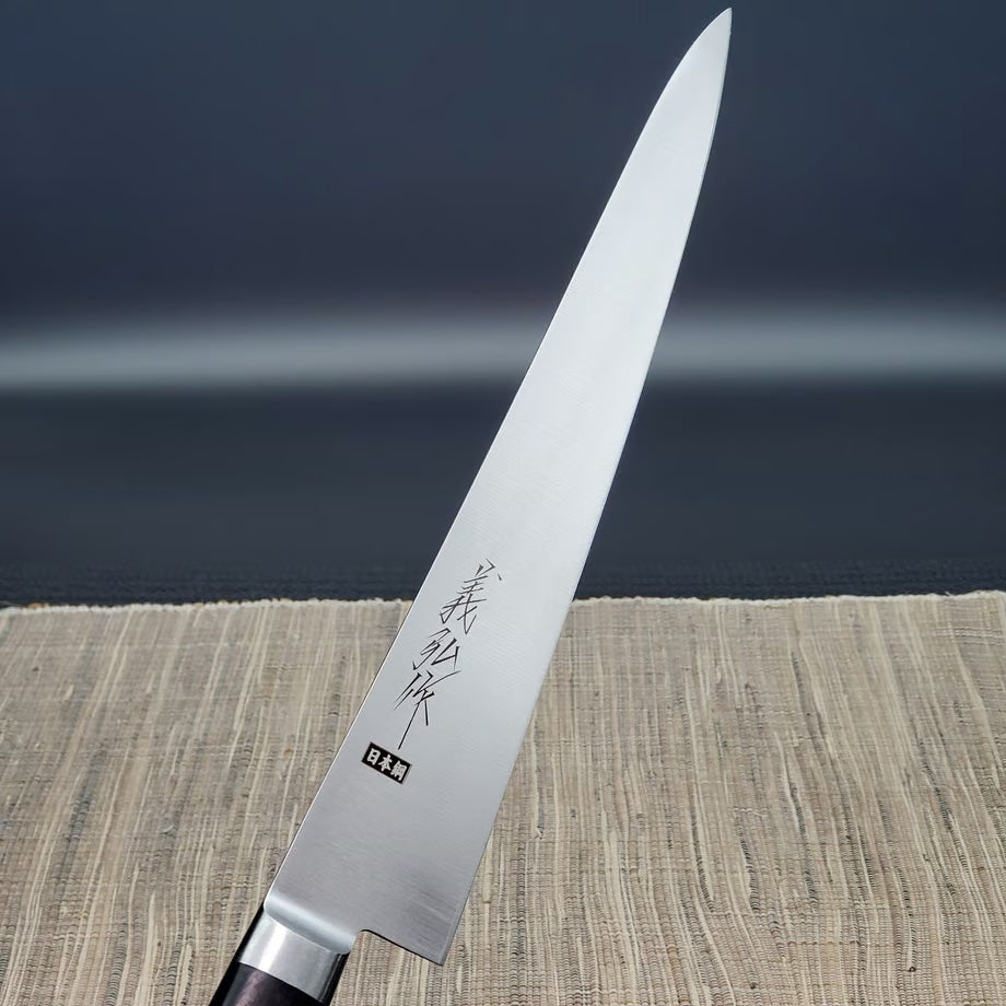 Yoshihiro SK4 Steel Sujibiki 270mm (10.6in) Black Plywood Handle