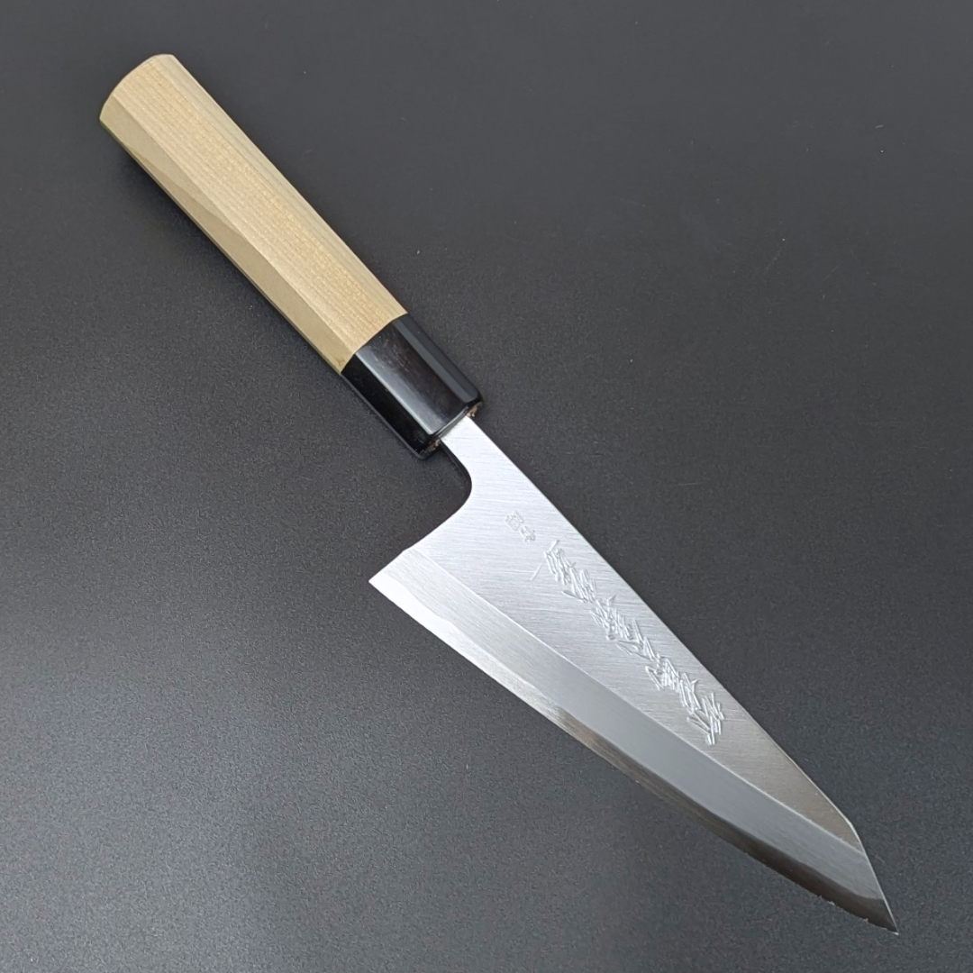 Goh Umanosuke Yoshihiro Aogami #2 Garasaki (Boning Knife) Magnolia Handle & Sheath