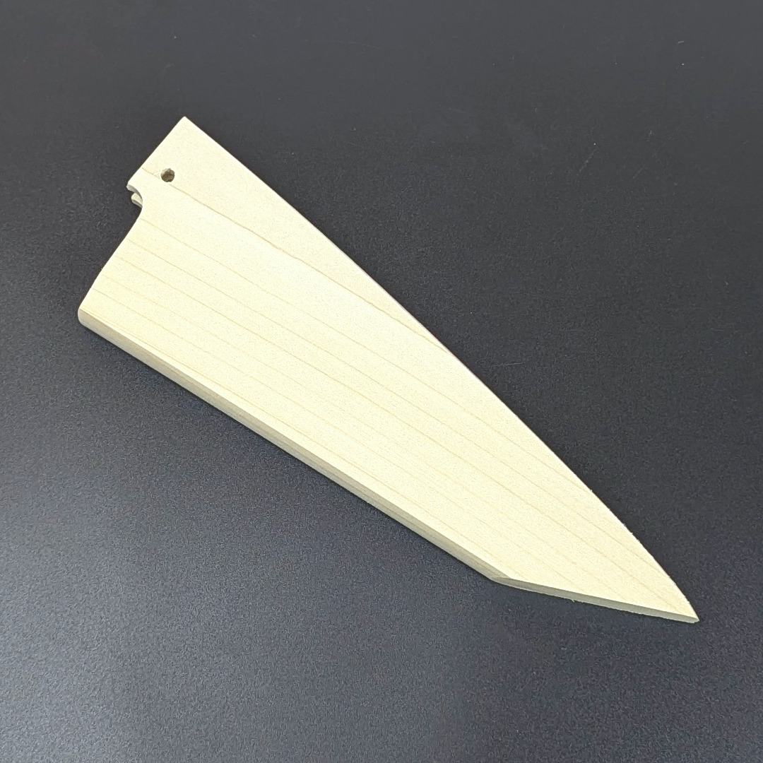 Goh Umanosuke Yoshihiro Shirogami#2 Garasaki (Boning Knife) Magnolia Handle & Sheath
