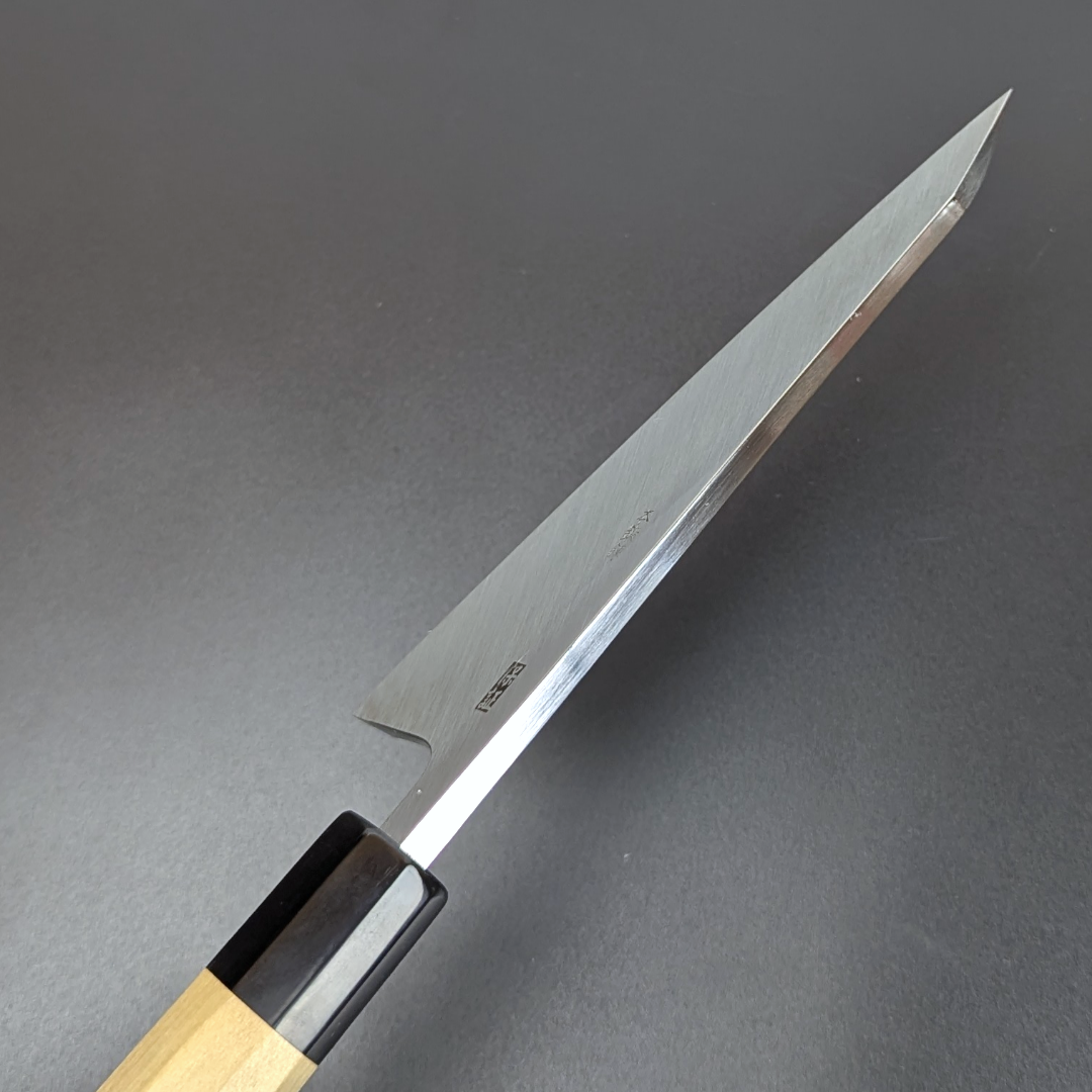 Goh Umanosuke Yoshihiro Aogami #2 Garasaki (Boning Knife) Magnolia Handle & Sheath