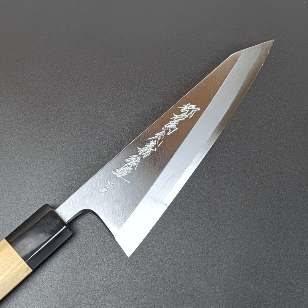 Goh Umanosuke Yoshihiro Aogami #2 Garasaki (Boning Knife) Magnolia Handle & Sheath