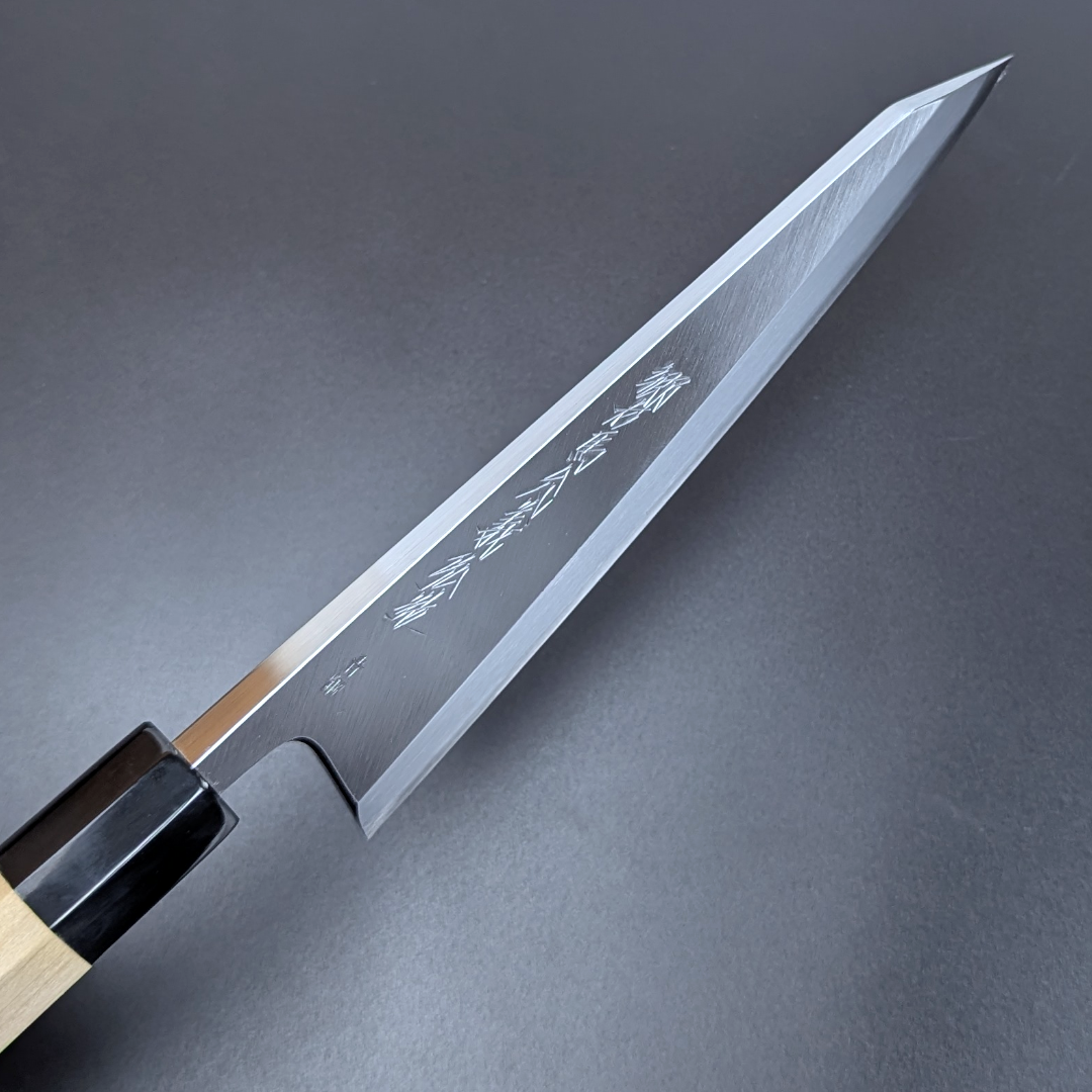 Goh Umanosuke Yoshihiro Aogami #2 Garasaki (Boning Knife) Magnolia Handle & Sheath