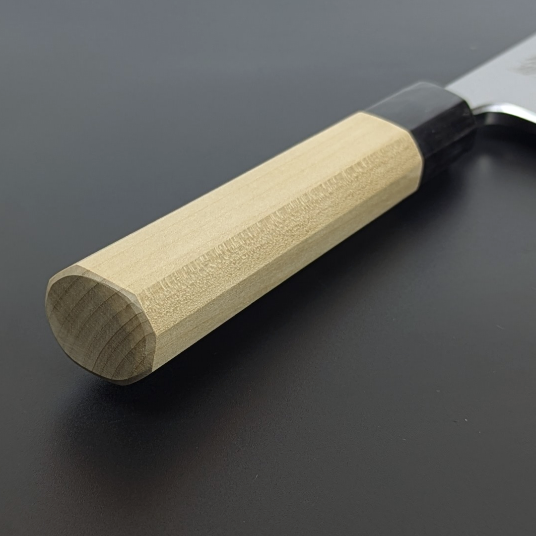 Goh Umanosuke Yoshihiro Shirogami#2 Garasaki (Boning Knife) Magnolia Handle & Sheath