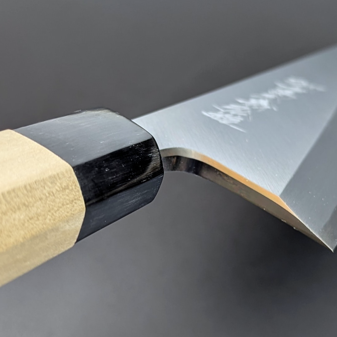 Goh Umanosuke Yoshihiro Shirogami#2 Garasaki (Boning Knife) Magnolia Handle & Sheath