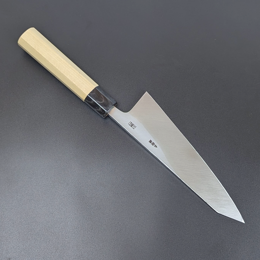 Goh Umanosuke Yoshihiro Shirogami#2 Garasaki (Boning Knife) Magnolia Handle & Sheath
