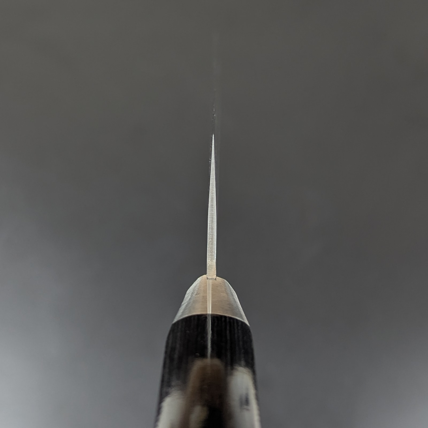 Yoshihiro Aogami#2 Nashiji Tsuchime Santoku 180mm Black Plywood Handle