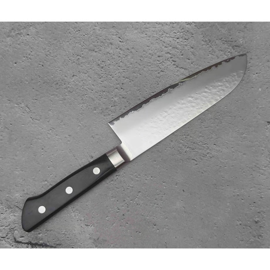 Yoshihiro VG5 Hammered Sandblast Finish Santoku 165mm (6.5in)