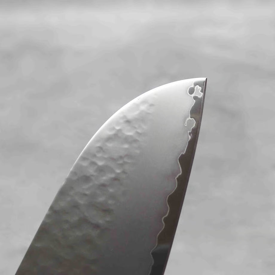 Yoshihiro VG5 Hammered Sandblast Finish Santoku 165mm (6.5in)