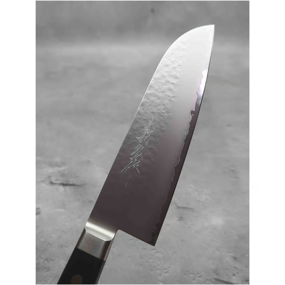 Yoshihiro VG5 Hammered Sandblast Finish Santoku 165mm (6.5in)