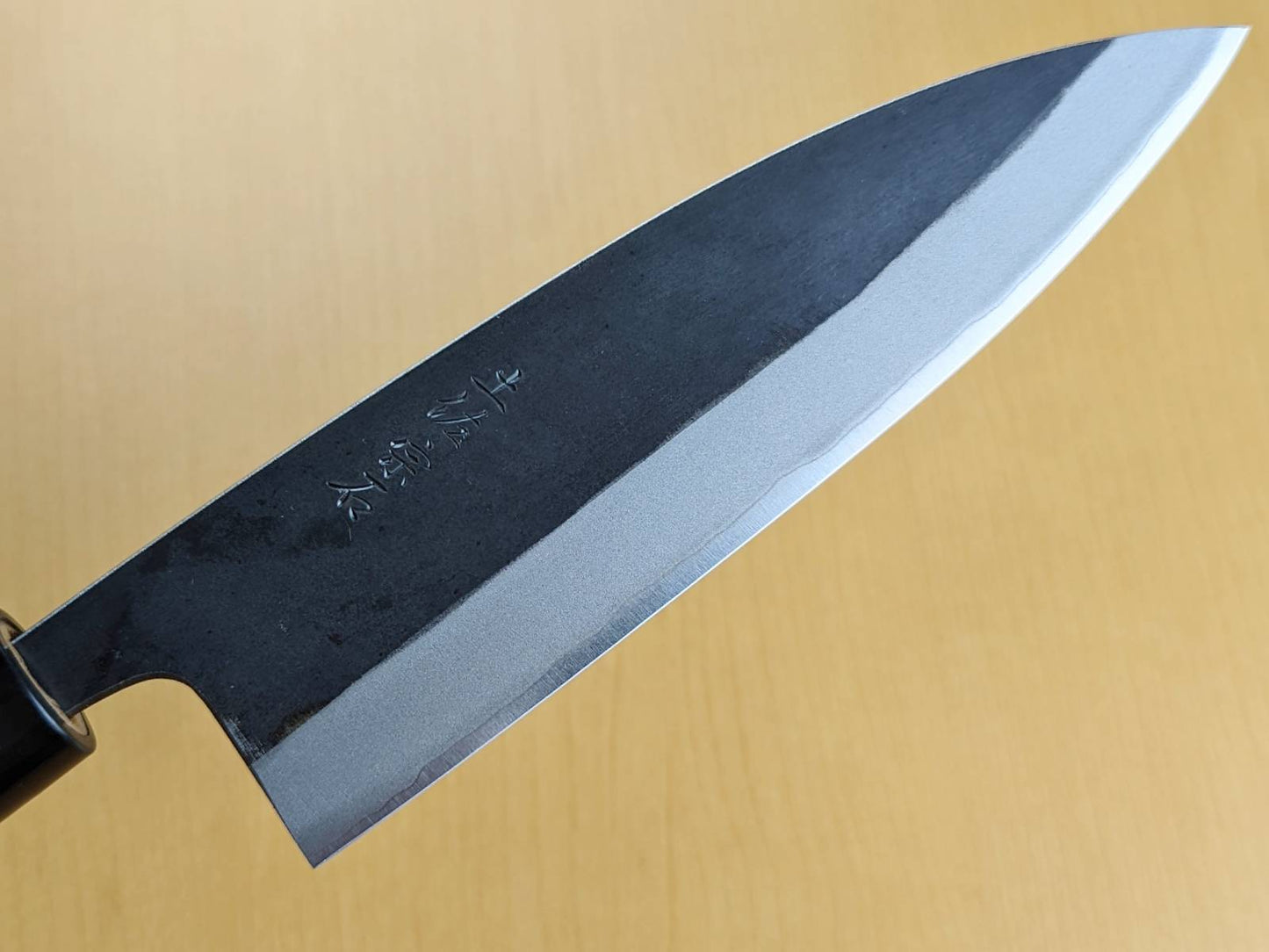 Muneishi Stainless Steel Kurouchi Japanese Santoku 165mm (6.5in)