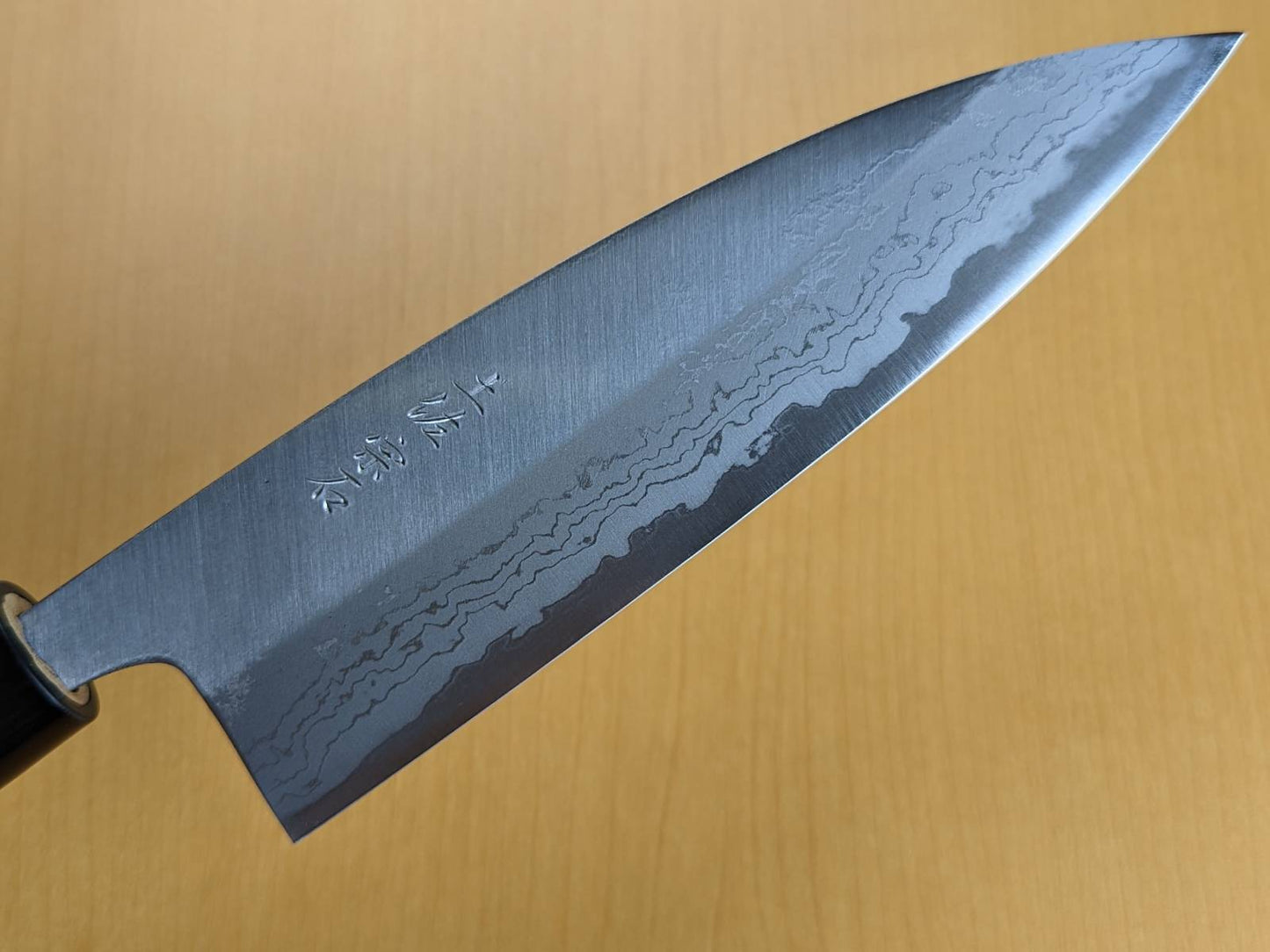 Muneishi Blue Steel #2 Damasucus Japanisches Santoku 165 mm (6,5 Zoll)