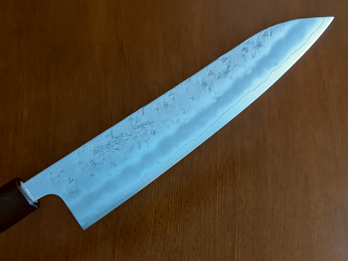 Yoshihiro Silver #3 Nashiji Japanese Gyuto 210mm (8.3in) Walnut Handle
