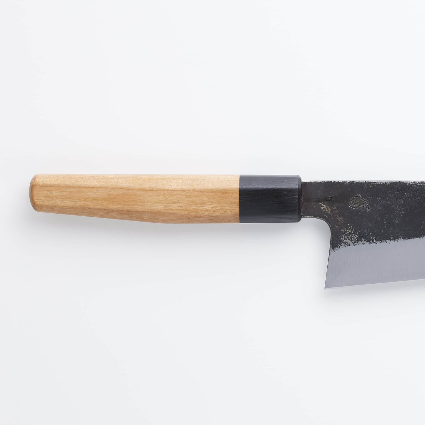 Asano Fusataro Weißer Stahl #1 Kurouchi Santoku 200 mm (7,87 Zoll)