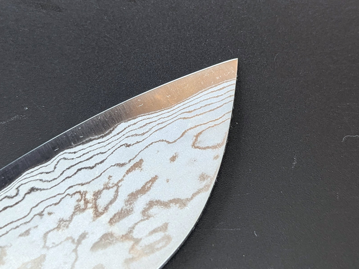 Sadamasa Damascus Aogami #2 Migaki Santoku 165mm