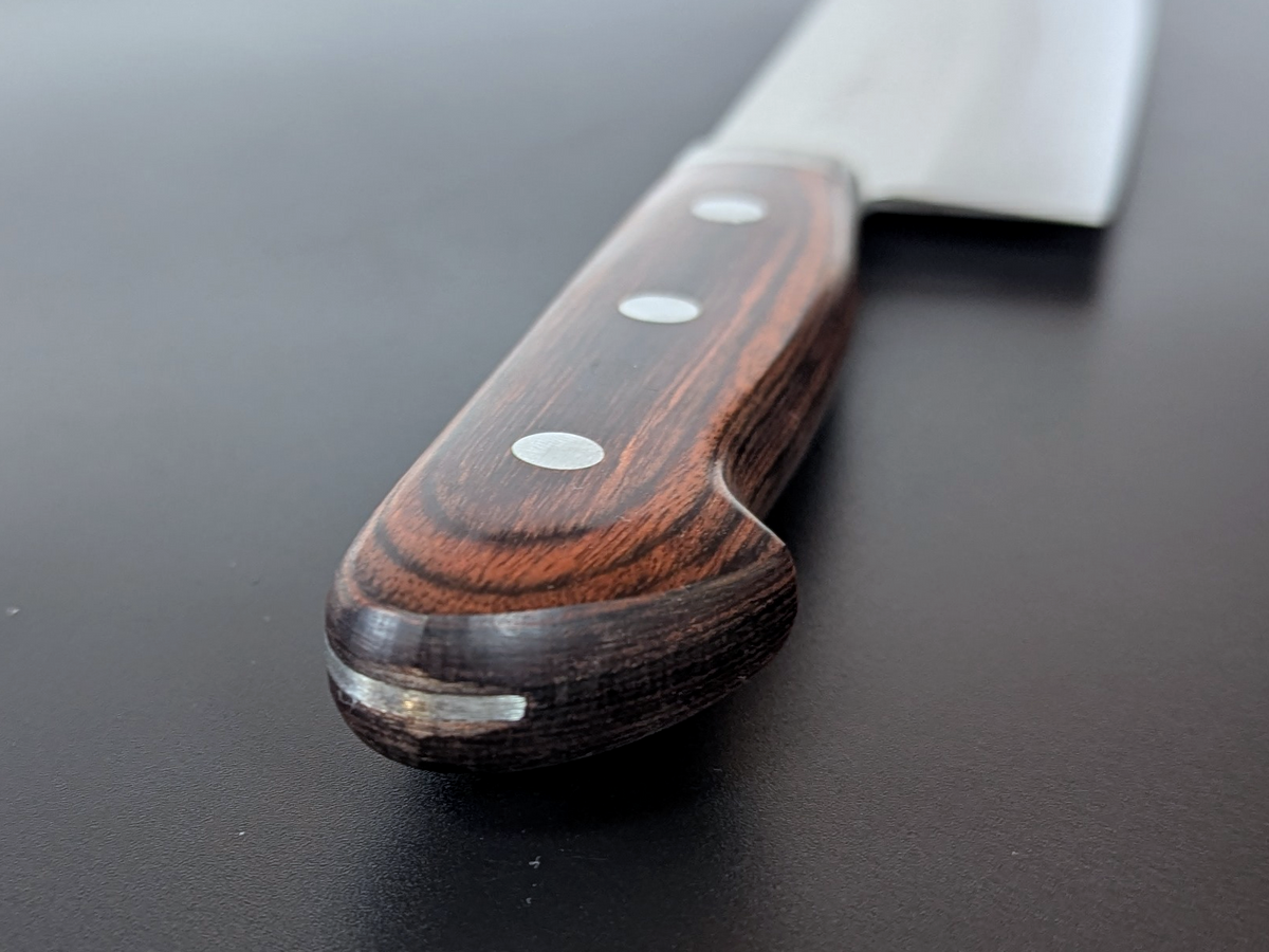 Yoshihiro VG1 Nakiri, 160 mm (6,29 Zoll), Griff aus Mahagoni-Sperrholz