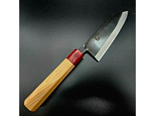 Yuuwa Aogami #2 Kurouchi Santoku 165mm (6.49in) Cherry Handle