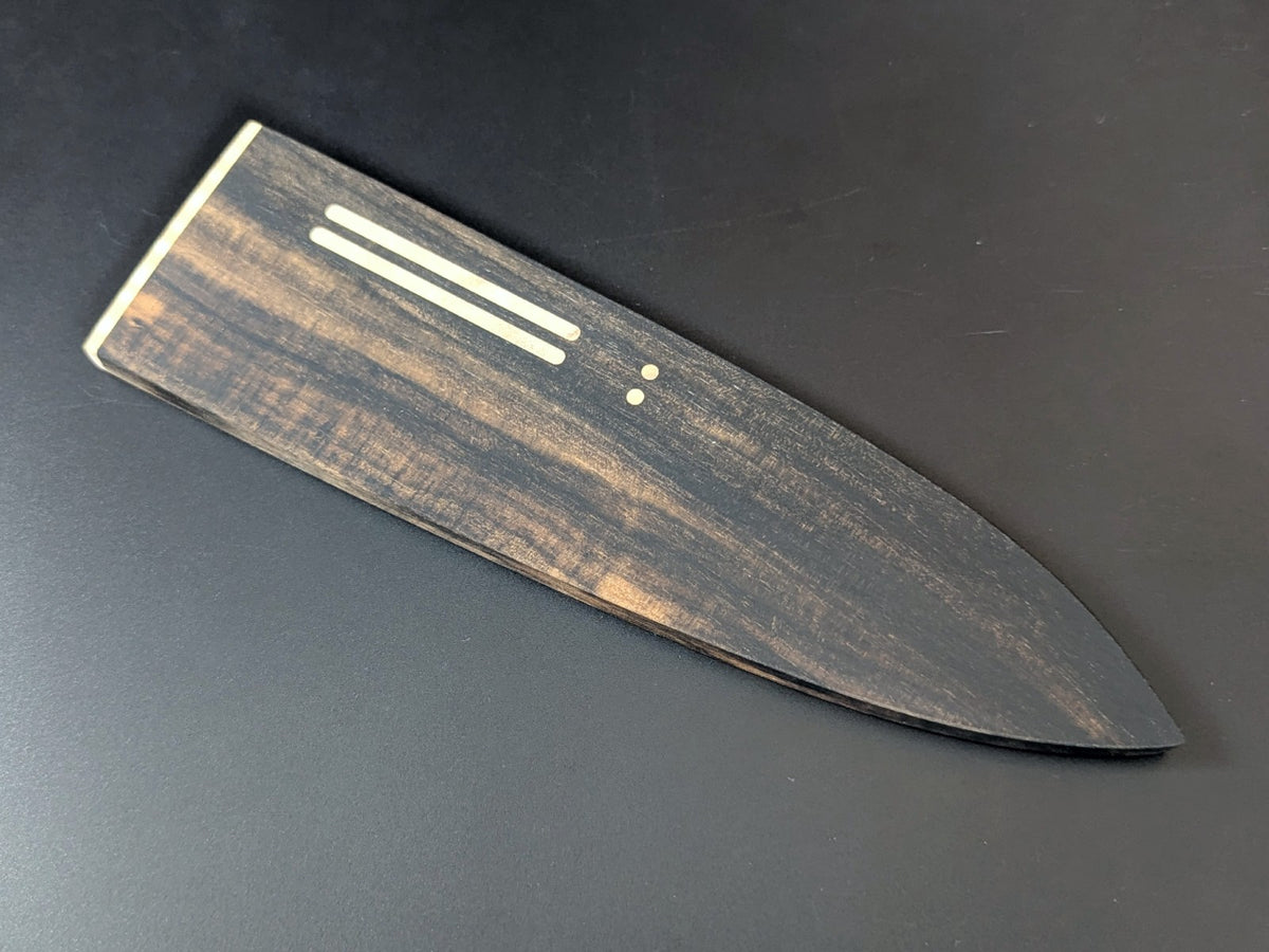 Yoshihiro ZA18 Damascus Santoku 180mm Premium Wood Sheath