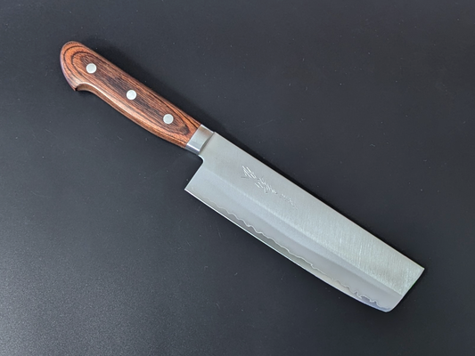 Yoshihiro VG1 Nakiri, 160 mm (6,29 Zoll), Griff aus Mahagoni-Sperrholz