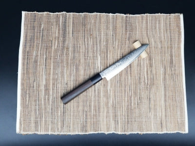 Cuchillo japonés Yoshihiro AUS10 Damasucus Petty de 150 mm (5,9 pulgadas) con mango de palisandro