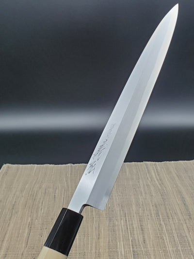 Goh Umanosuke Yoshihiro Acero blanco n.º 2 Kasumi-togi Yanagiba 240 mm - 300 mm (9,4 in - 11,8 in)