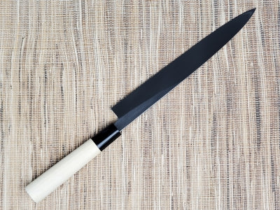 Goh Umanosuke Yoshihiro Acero blanco n.º 2 Kasumi-togi Yanagiba 240 mm - 300 mm (9,4 in - 11,8 in)